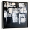Minimalist Wall Décor - Black & White Abstract Geometric Print