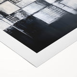 Minimalist Wall Décor - Black & White Abstract Geometric Print