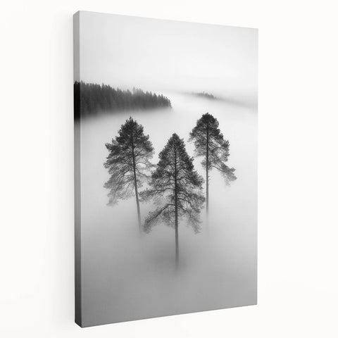 Misty Forest Trio - Fine Art Photography Framed Prints
