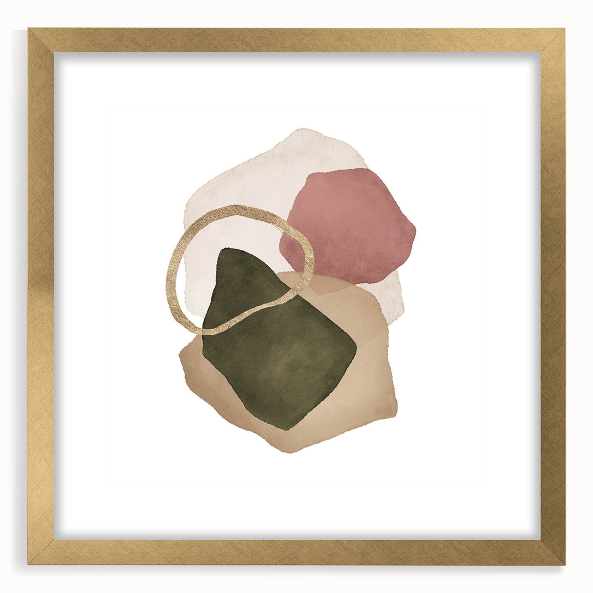 Contemporary Minimalist Wall Art – Geometric Abstract Earth Tones