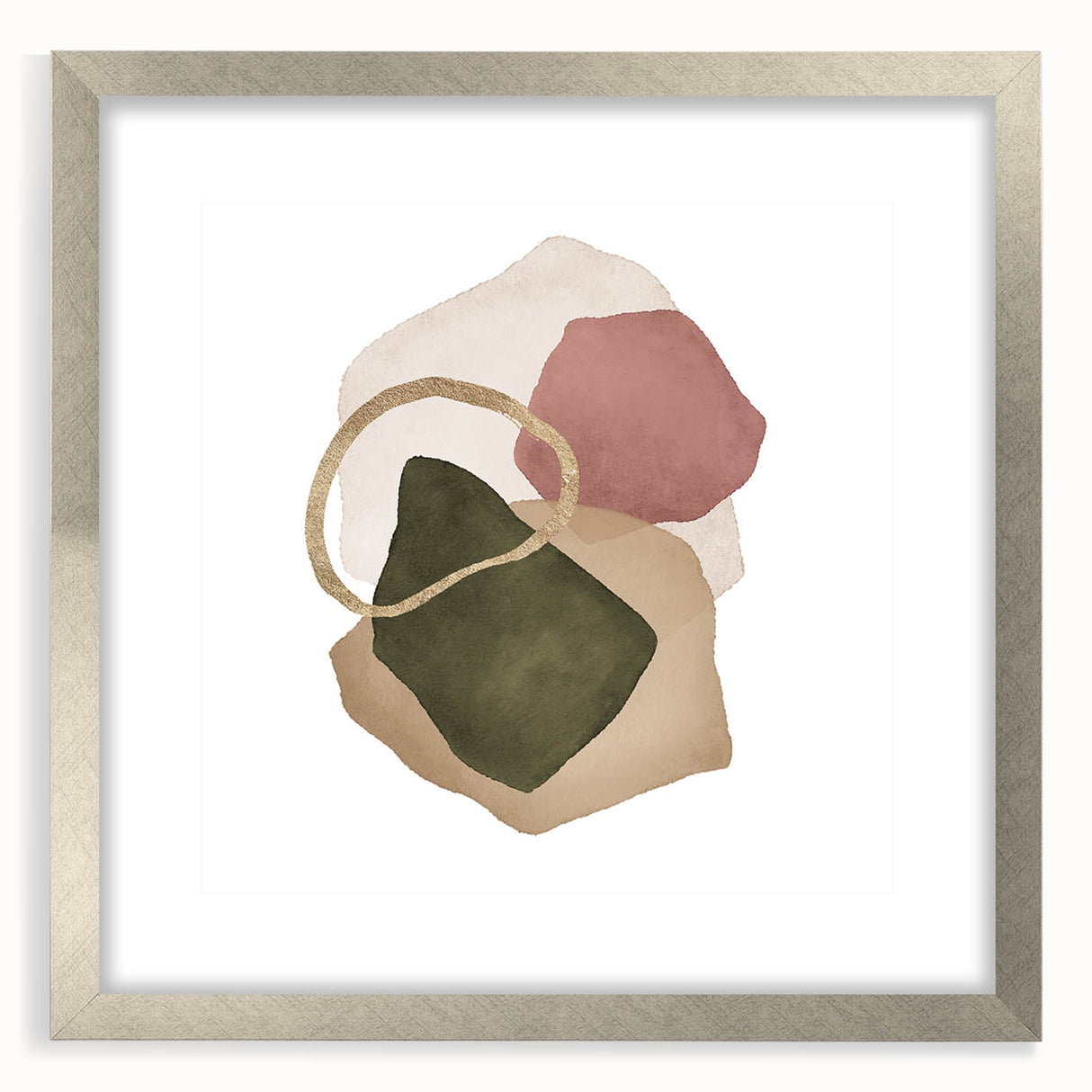 Contemporary Minimalist Wall Art – Geometric Abstract Earth Tones