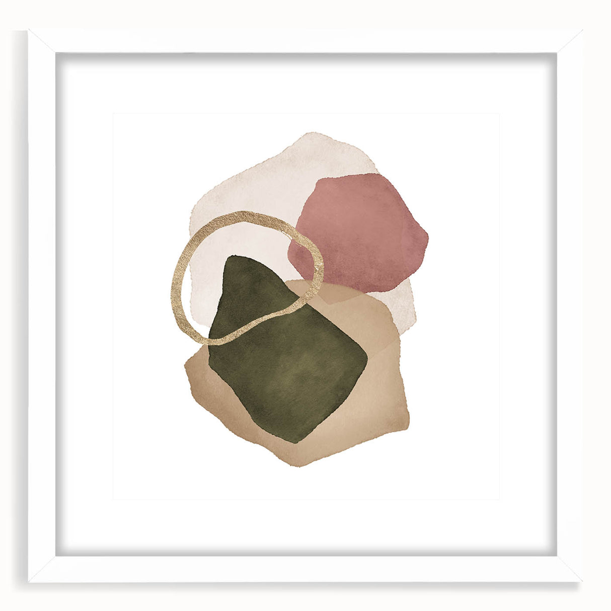 Contemporary Minimalist Wall Art – Geometric Abstract Earth Tones