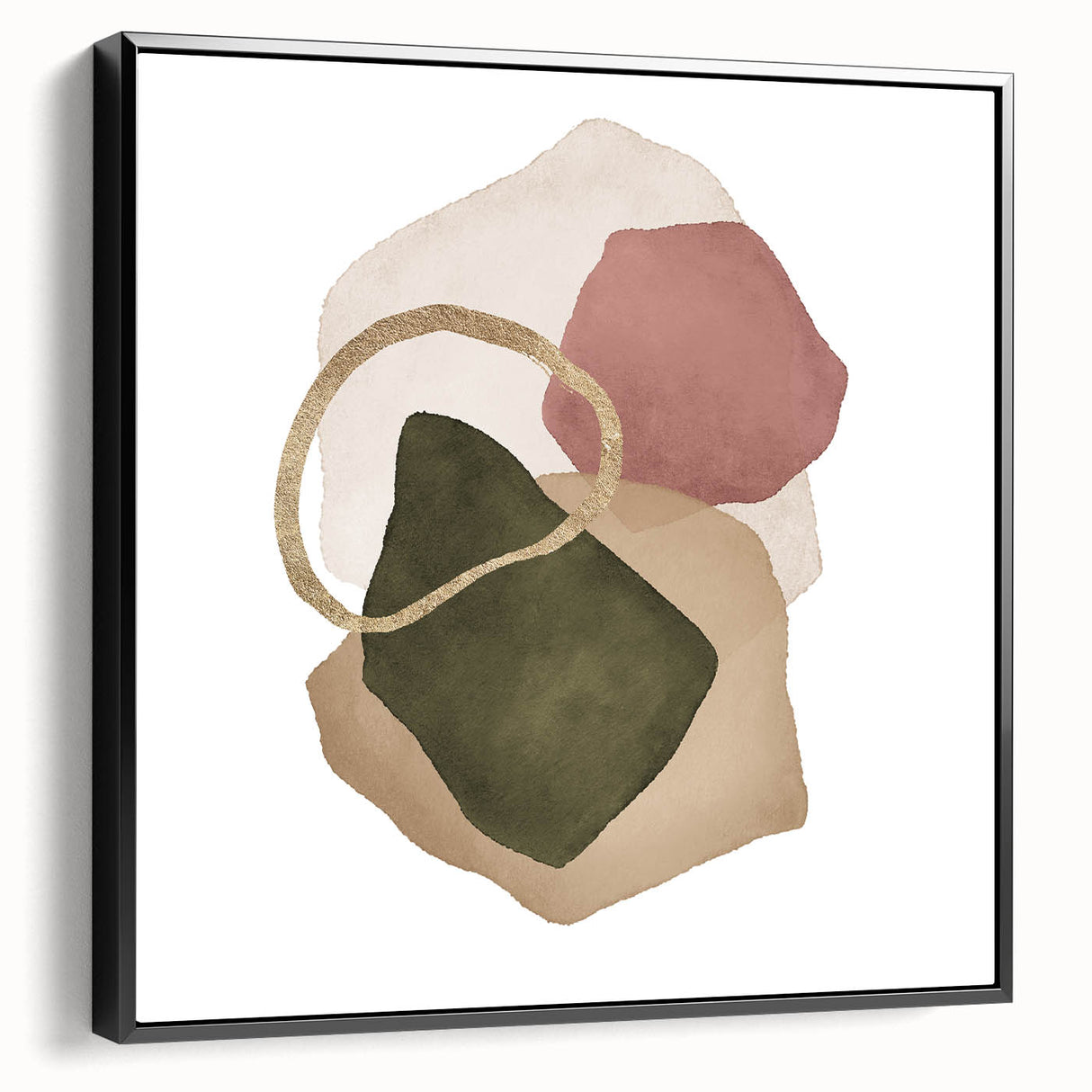 Contemporary Minimalist Wall Art – Geometric Abstract Earth Tones