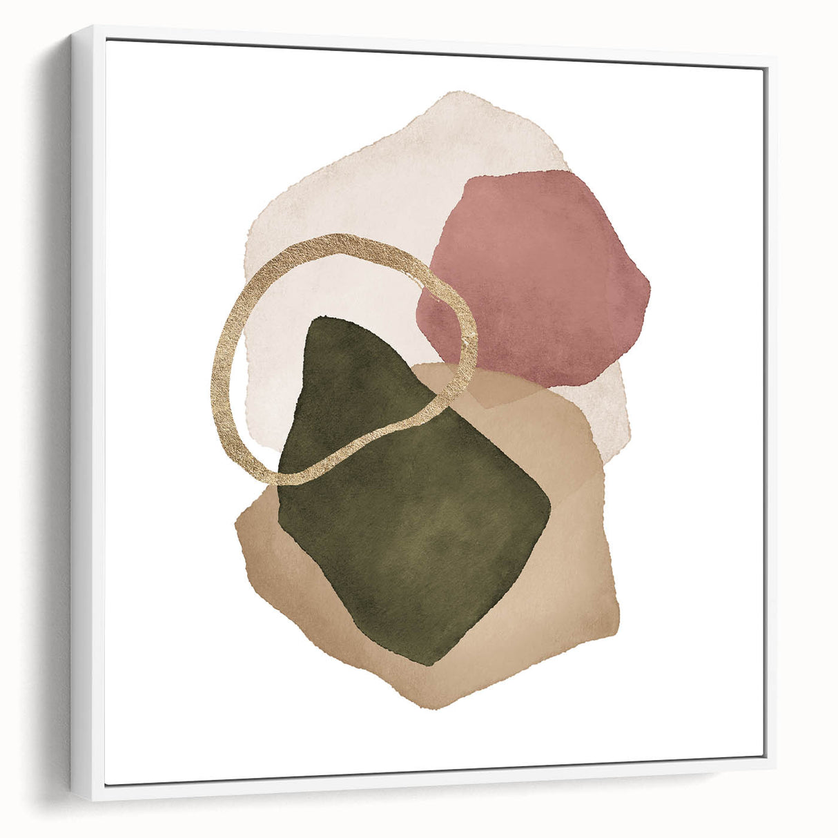Contemporary Minimalist Wall Art – Geometric Abstract Earth Tones
