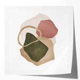 Contemporary Minimalist Wall Art – Geometric Abstract Earth Tones