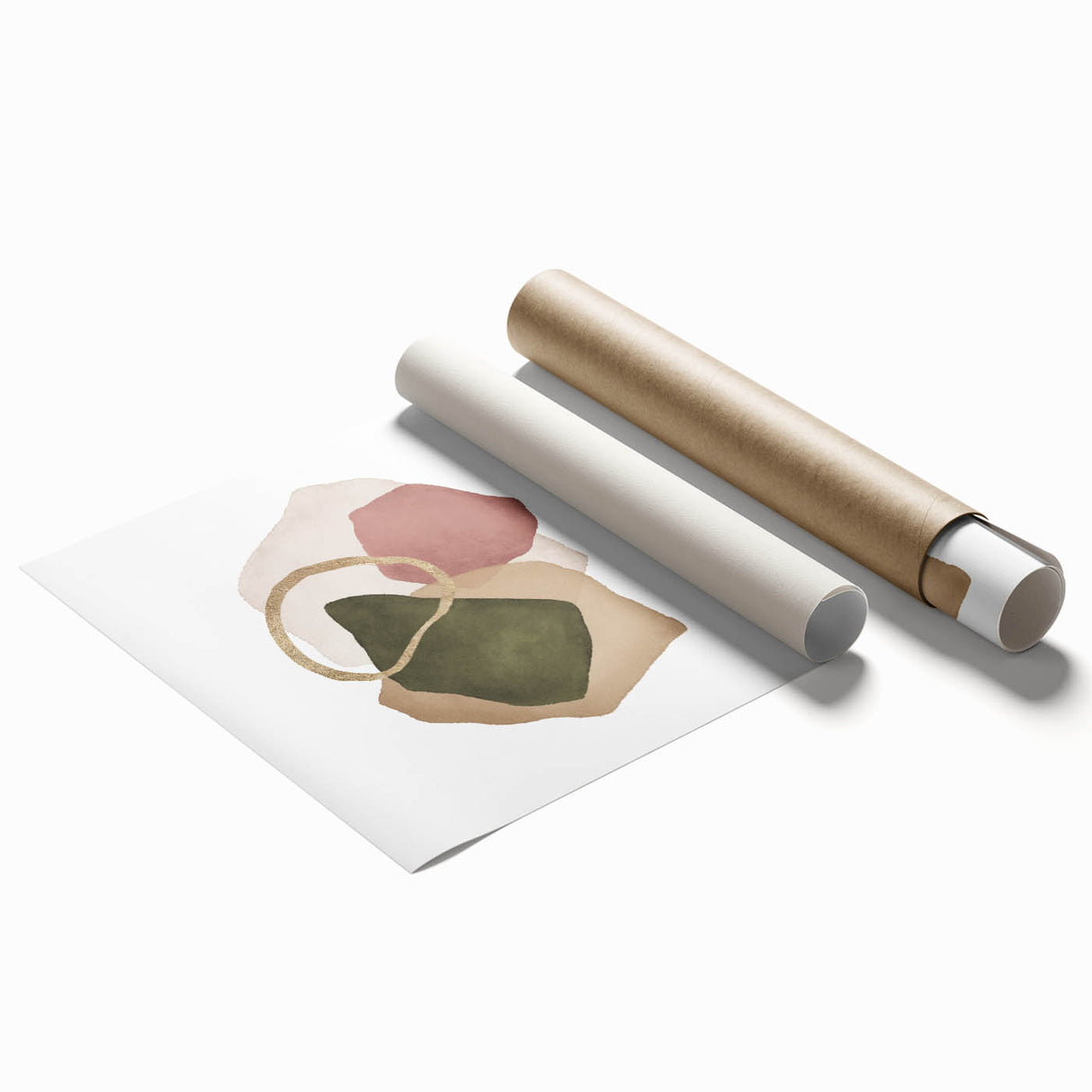 Contemporary Minimalist Wall Art – Geometric Abstract Earth Tones