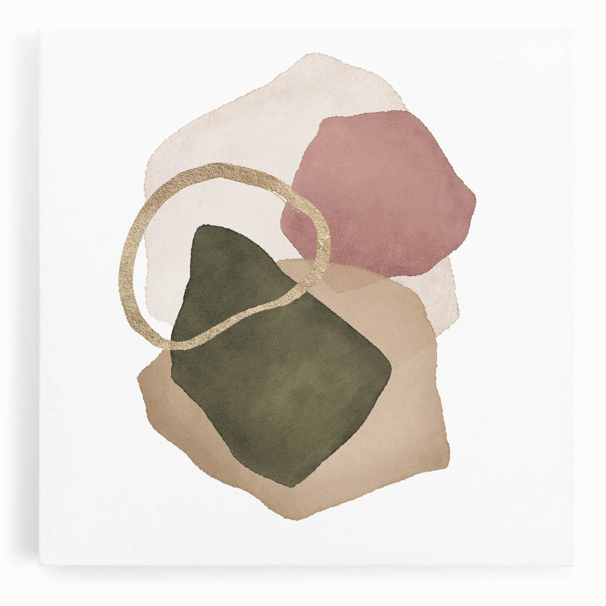 Contemporary Minimalist Wall Art – Geometric Abstract Earth Tones
