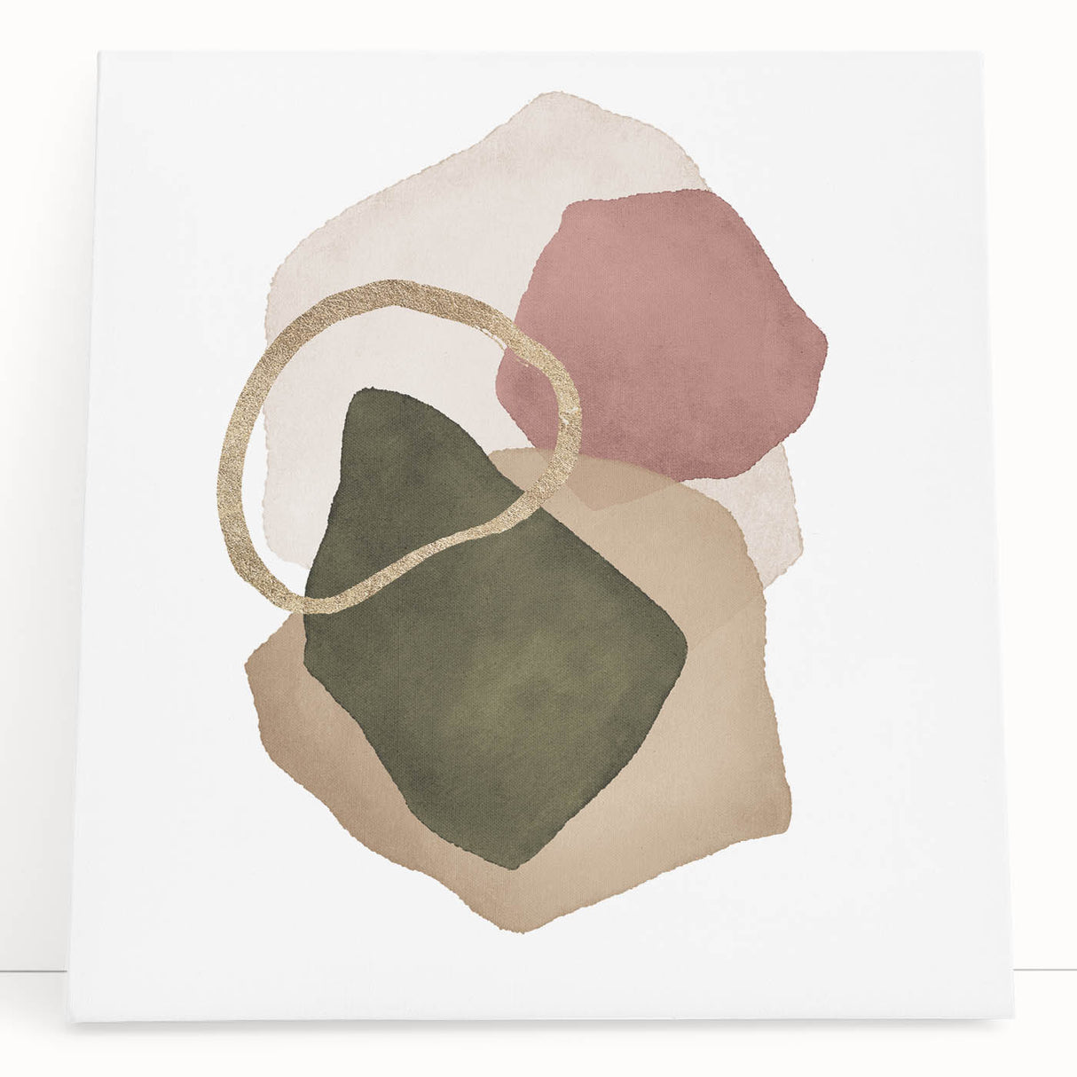 Contemporary Minimalist Wall Art – Geometric Abstract Earth Tones