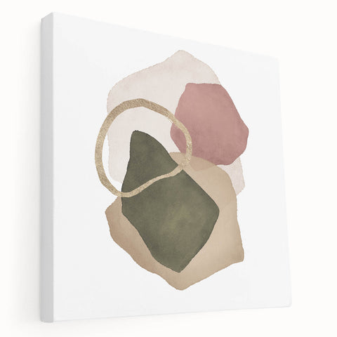 Contemporary Minimalist Wall Art – Geometric Abstract Earth Tones