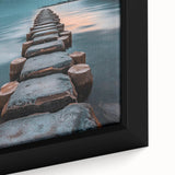 Tranquil Lakeside Pathway – Serene Nature Landscape Art Print