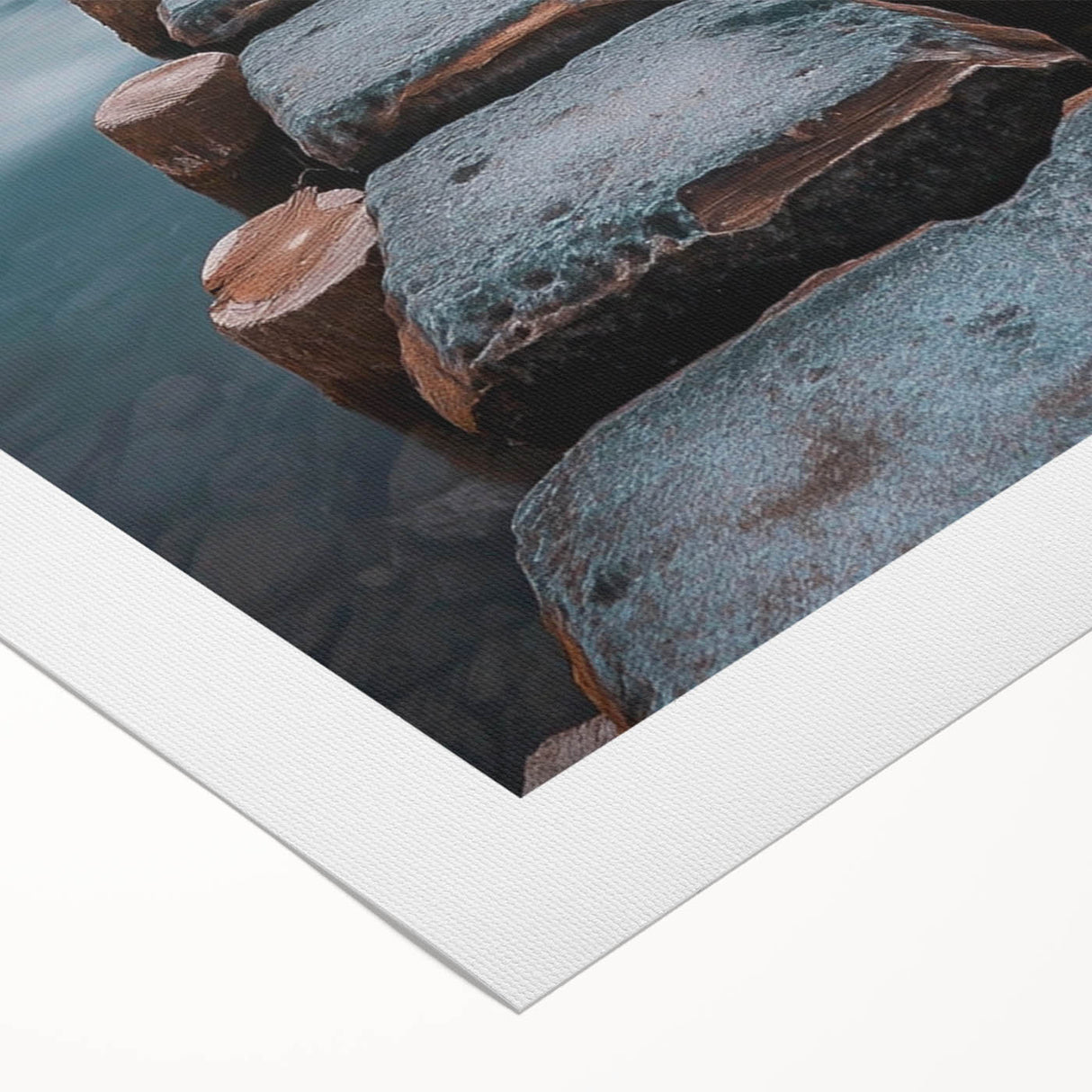 Tranquil Lakeside Pathway – Serene Nature Landscape Art Print
