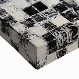 Abstract Art for Sale - Black & White Textured Geometric Print