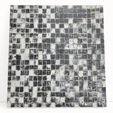 Abstract Art for Sale - Black & White Textured Geometric Print