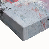 Abstract Canvas Wall Art – Moody Modern Print in Green, Blue & Red