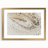 Modern Fluid Art Prints - Neutral Abstract Fluid Canvas Art Decor
