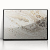 Modern Fluid Art Prints - Neutral Abstract Fluid Canvas Art Decor