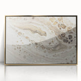 Modern Fluid Art Prints - Neutral Abstract Fluid Canvas Art Decor