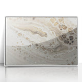 Modern Fluid Art Prints - Neutral Abstract Fluid Canvas Art Decor