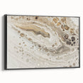 Modern Fluid Art Prints - Neutral Abstract Fluid Canvas Art Decor