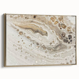 Modern Fluid Art Prints - Neutral Abstract Fluid Canvas Art Decor