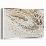Modern Fluid Art Prints - Neutral Abstract Fluid Canvas Art Decor