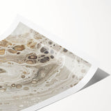 Modern Fluid Art Prints - Neutral Abstract Fluid Canvas Art Decor