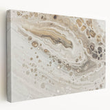 Modern Fluid Art Prints - Neutral Abstract Fluid Canvas Art Decor
