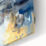 Soft Motion Abstract – Neutral Earth Tone Wall Art with Gold Accents