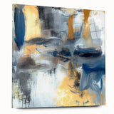 Soft Motion Abstract – Neutral Earth Tone Wall Art with Gold Accents