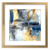 Soft Motion Abstract – Neutral Earth Tone Wall Art with Gold Accents