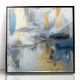 Soft Motion Abstract – Neutral Earth Tone Wall Art with Gold Accents