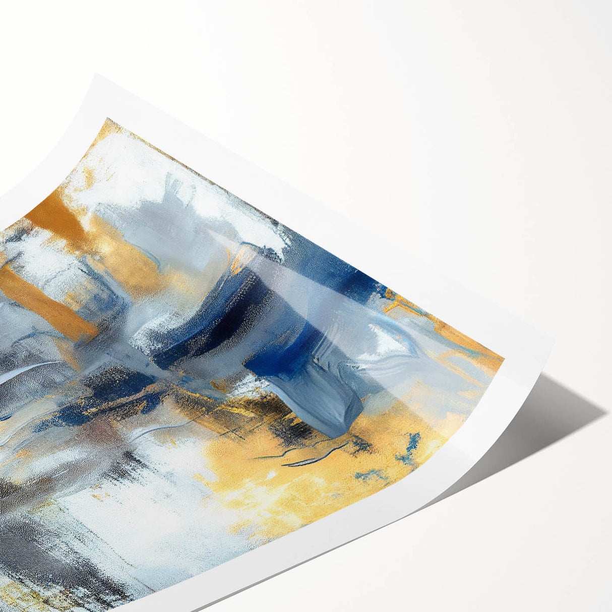 Soft Motion Abstract – Neutral Earth Tone Wall Art with Gold Accents