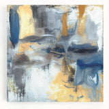 Soft Motion Abstract – Neutral Earth Tone Wall Art with Gold Accents