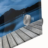 Moonlit Lake Reflection - Fine Art Photography Metal Prints