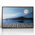 Moonlit Lake Reflection - Fine Art Photography Metal Prints