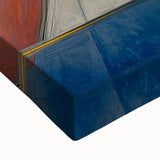 Geometric Abstract Paintings - Red, Yellow & Blue Modern Wall Art