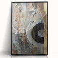 Moody Modern Wall Art – Abstract Canvas in Black, Gold & Brown