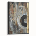 Moody Modern Wall Art – Abstract Canvas in Black, Gold & Brown