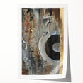 Moody Modern Wall Art – Abstract Canvas in Black, Gold & Brown
