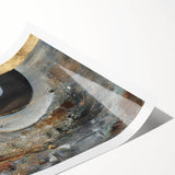 Moody Modern Wall Art – Abstract Canvas in Black, Gold & Brown