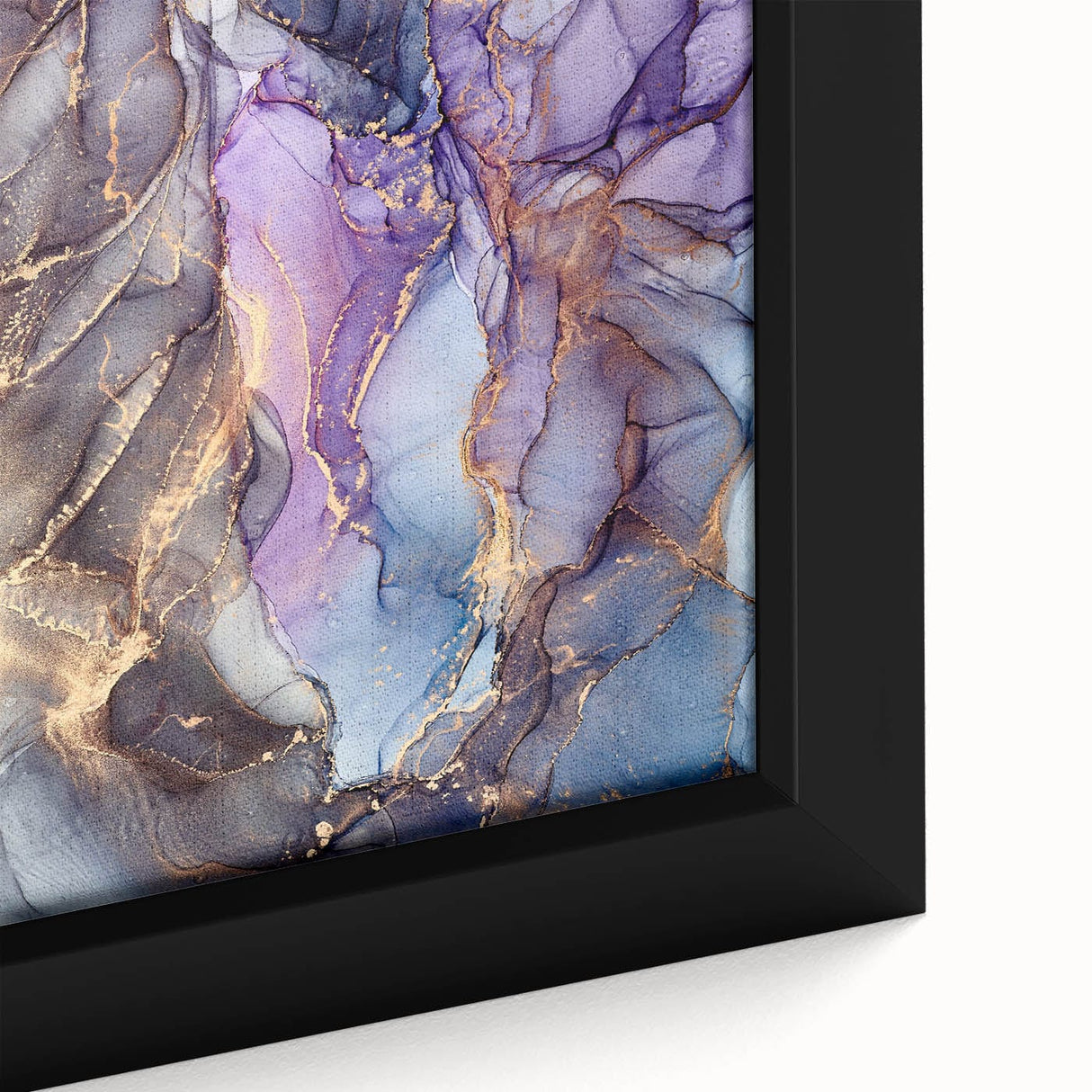 Fluid Acrylic Wall Decor - Violet Abstract Fluid Canvas Art Prints