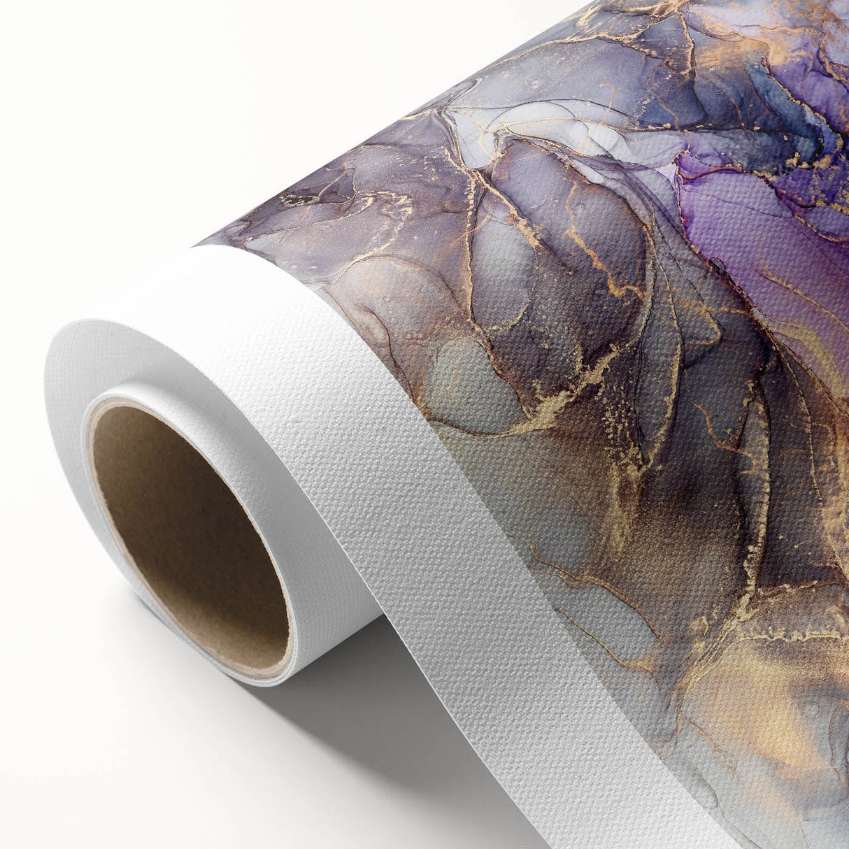 Fluid Acrylic Wall Decor - Violet Abstract Fluid Canvas Art Prints