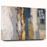 Layered Terrain – Earth Tone Abstract Wall Art in Olive and Gold