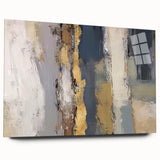 Layered Terrain – Earth Tone Abstract Wall Art in Olive and Gold