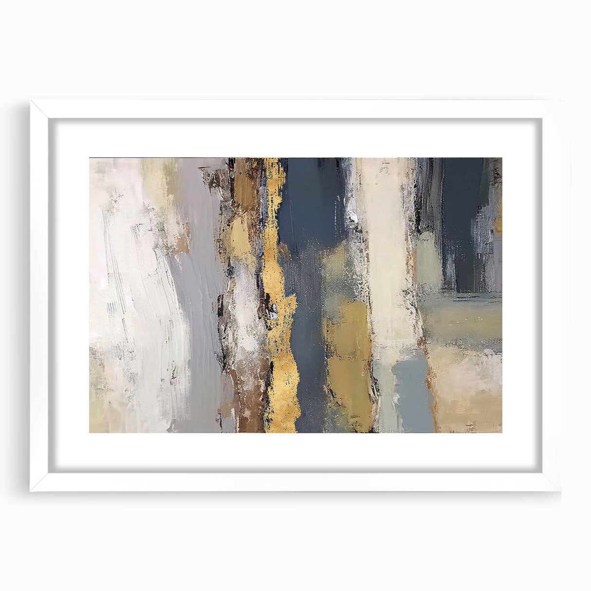 Layered Terrain – Earth Tone Abstract Wall Art in Olive and Gold