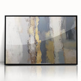 Layered Terrain – Earth Tone Abstract Wall Art in Olive and Gold