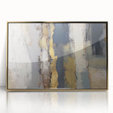 Layered Terrain – Earth Tone Abstract Wall Art in Olive and Gold
