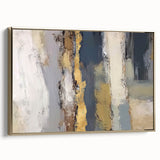 Layered Terrain – Earth Tone Abstract Wall Art in Olive and Gold