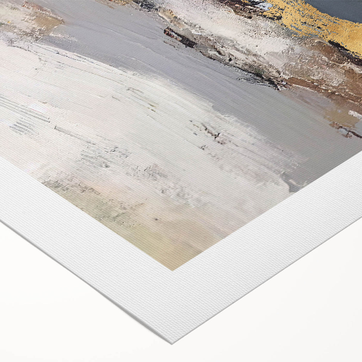 Layered Terrain – Earth Tone Abstract Wall Art in Olive and Gold