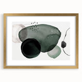 Geometric Art Prints for Home Decor – Minimalist Forest Green Design